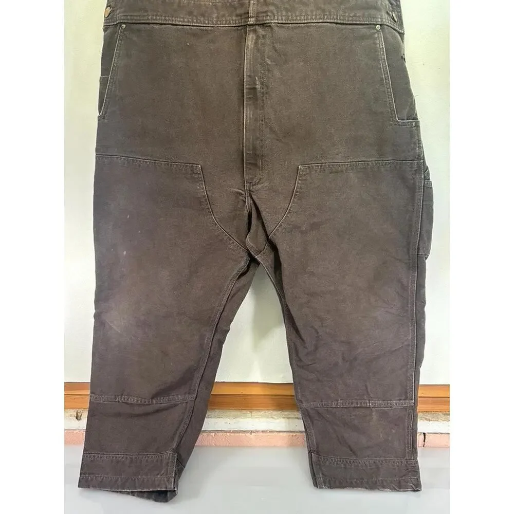 Carhartt Brown Denim Overalls 52/30 - Picture 3 of 14